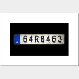Garbage Car license plates Posters and Art